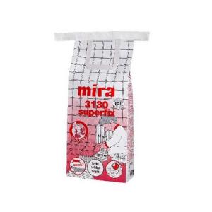 Mira 3130 superfix — усиленный полимерами белый клей для укладки плитки на пол и стены внутри и снаружи помещений.