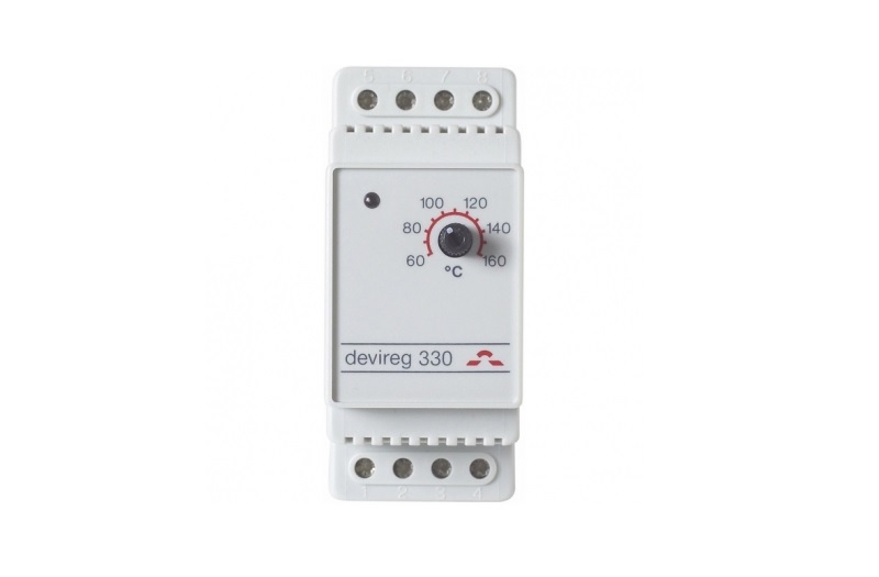 Электронный терморегулятор DEVIreg 330 +60 гр. C / +160 гр. C, для управления высокотемпературными системами обогрева.