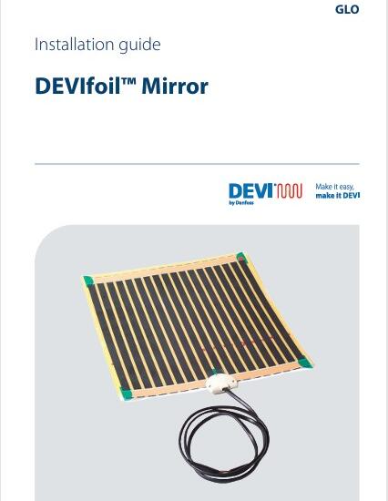 Інструкція з монтажу плівки для дзеркал Devifoil Mirror