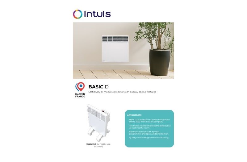 Конвекційний обігрівач Intuis Basic D