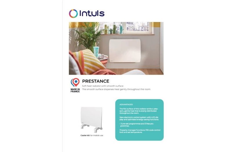 Інфрачервоний обігрівач радіатор Intuis Prestance