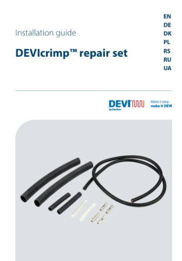 Інструкція з монтажу DEVIcrimp для одножильного нагрівального кабелю